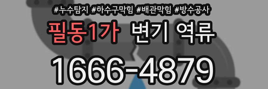 필동1가 변기 역류