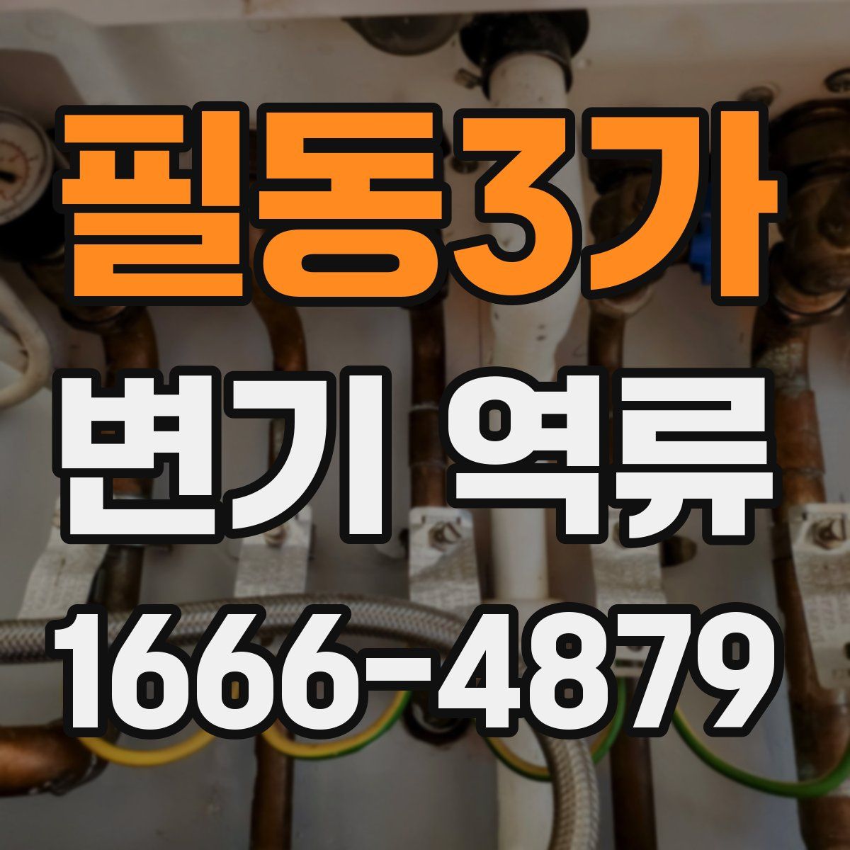 필동3가 변기 역류