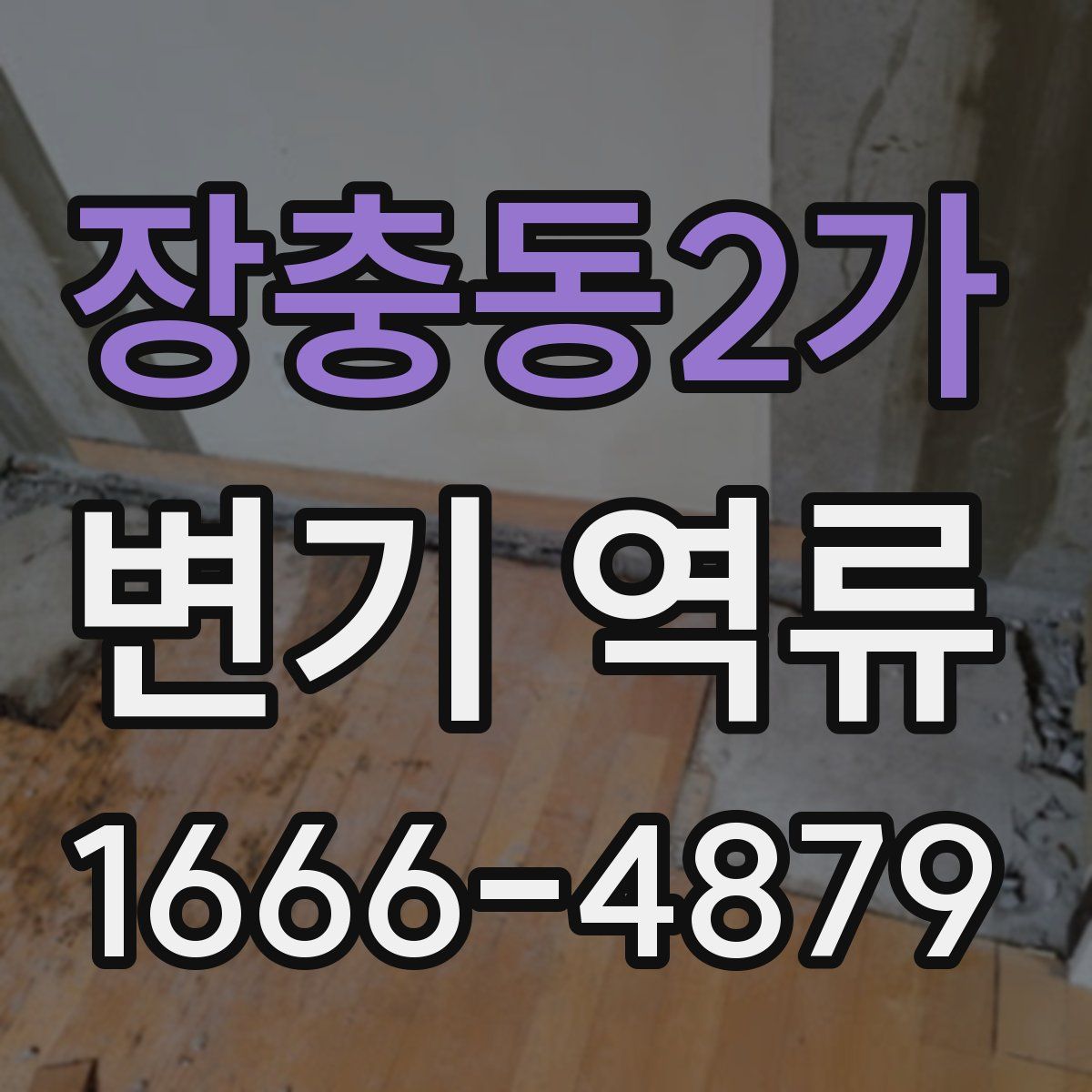 장충동2가 변기 역류