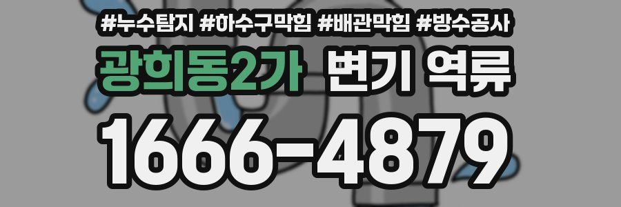광희동2가 변기 역류