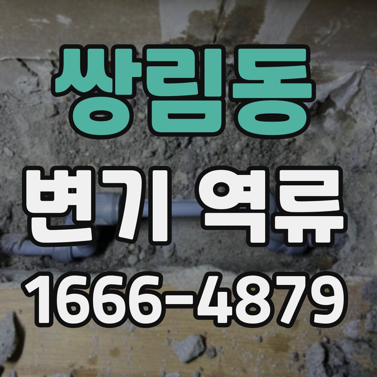 쌍림동 변기 역류