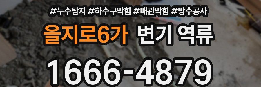 을지로6가 변기 역류