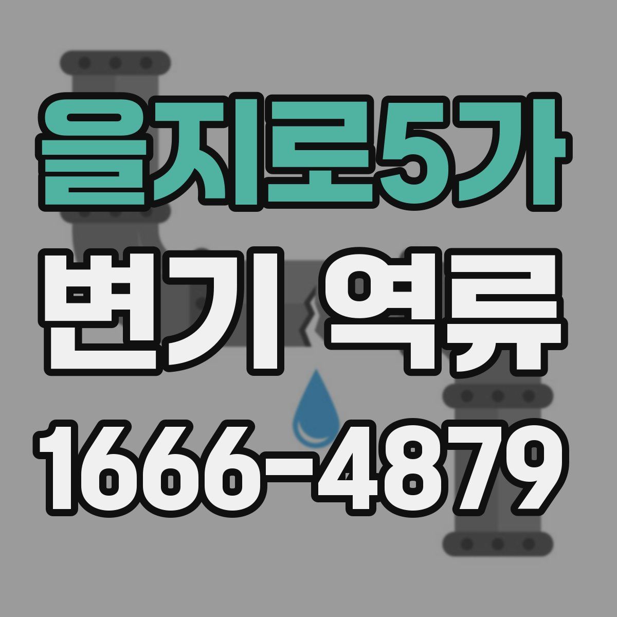 을지로5가 변기 역류