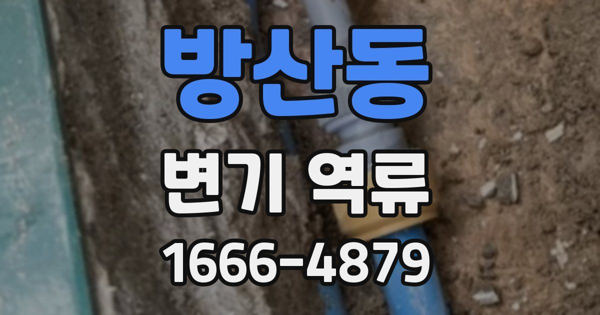 방산동 변기 역류