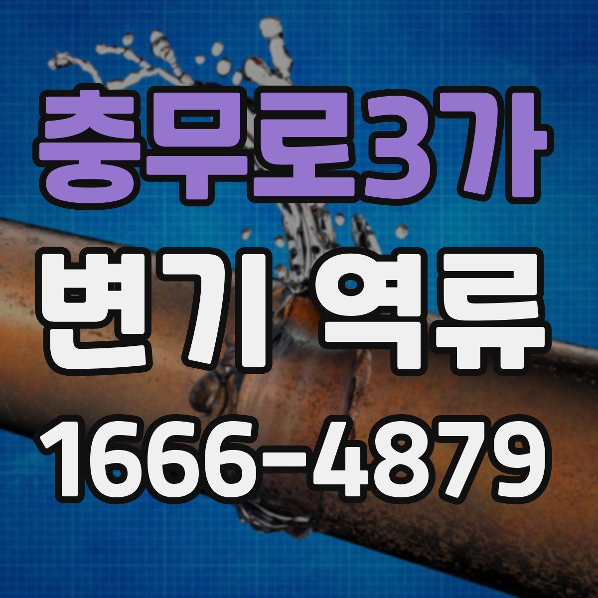 충무로3가 변기 역류