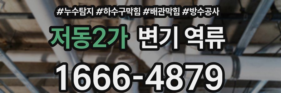 저동2가 변기 역류