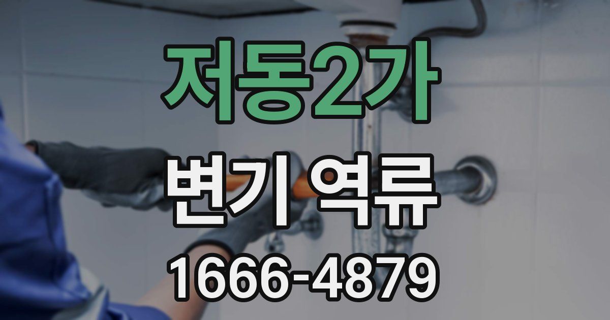 저동2가 변기 역류