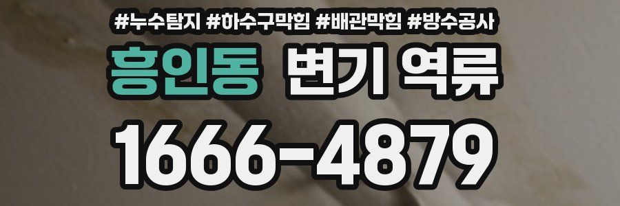 흥인동 변기 역류