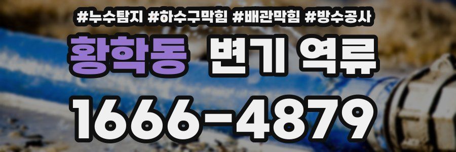 황학동 변기 역류