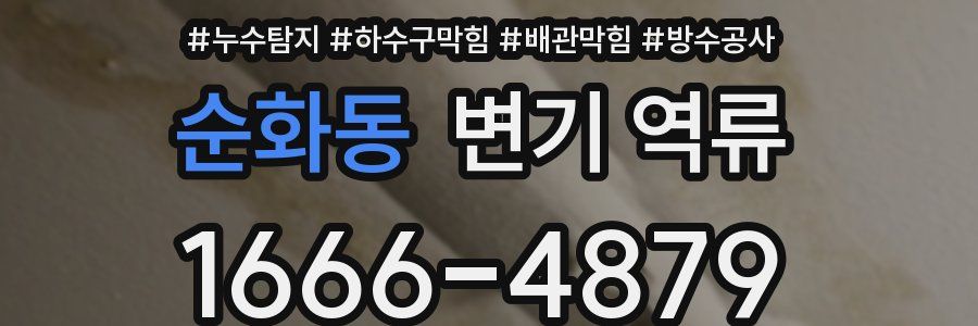 순화동 변기 역류