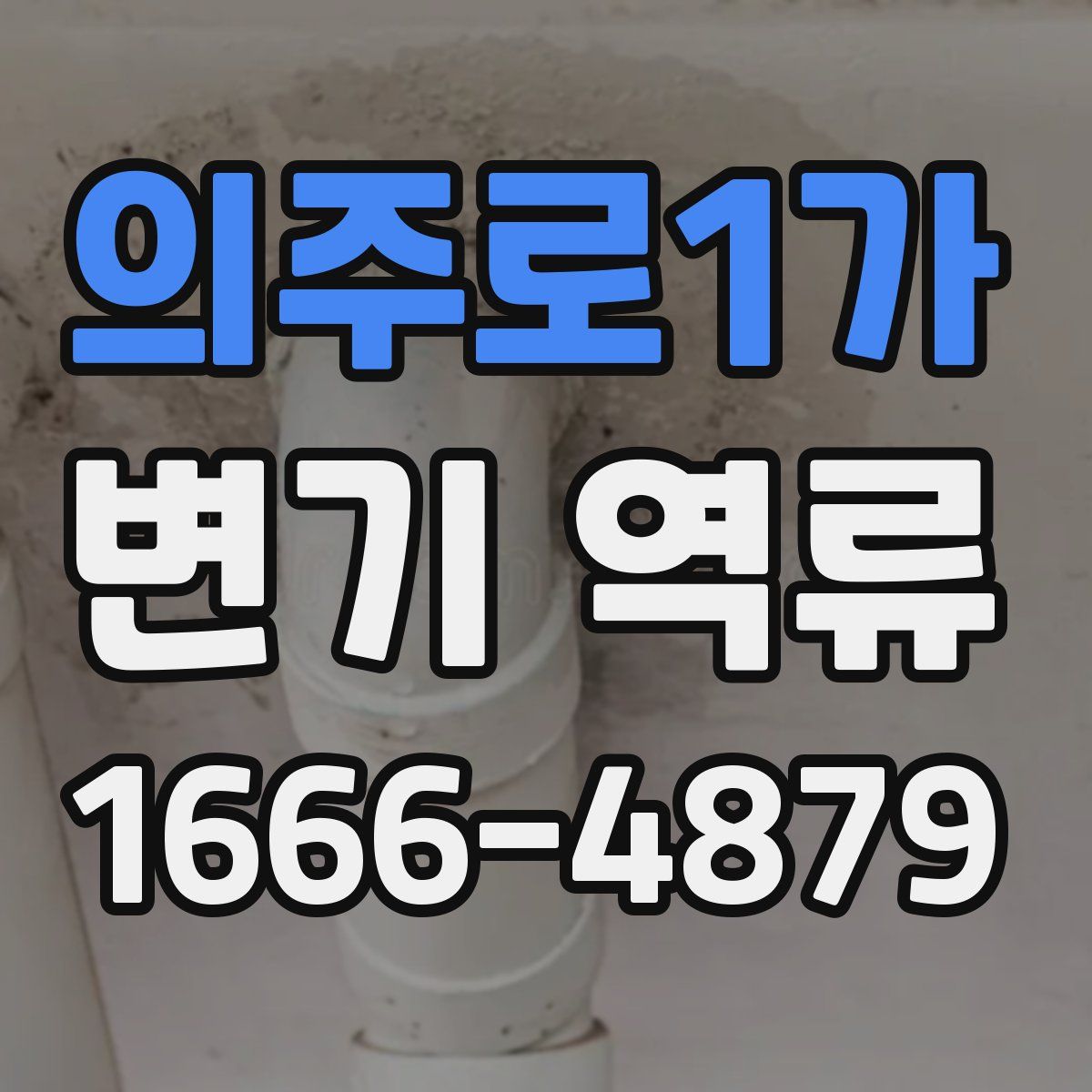 의주로1가 변기 역류