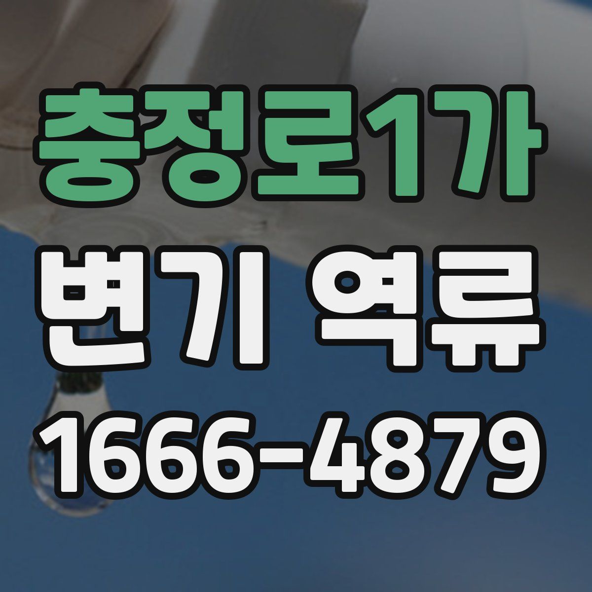 충정로1가 변기 역류