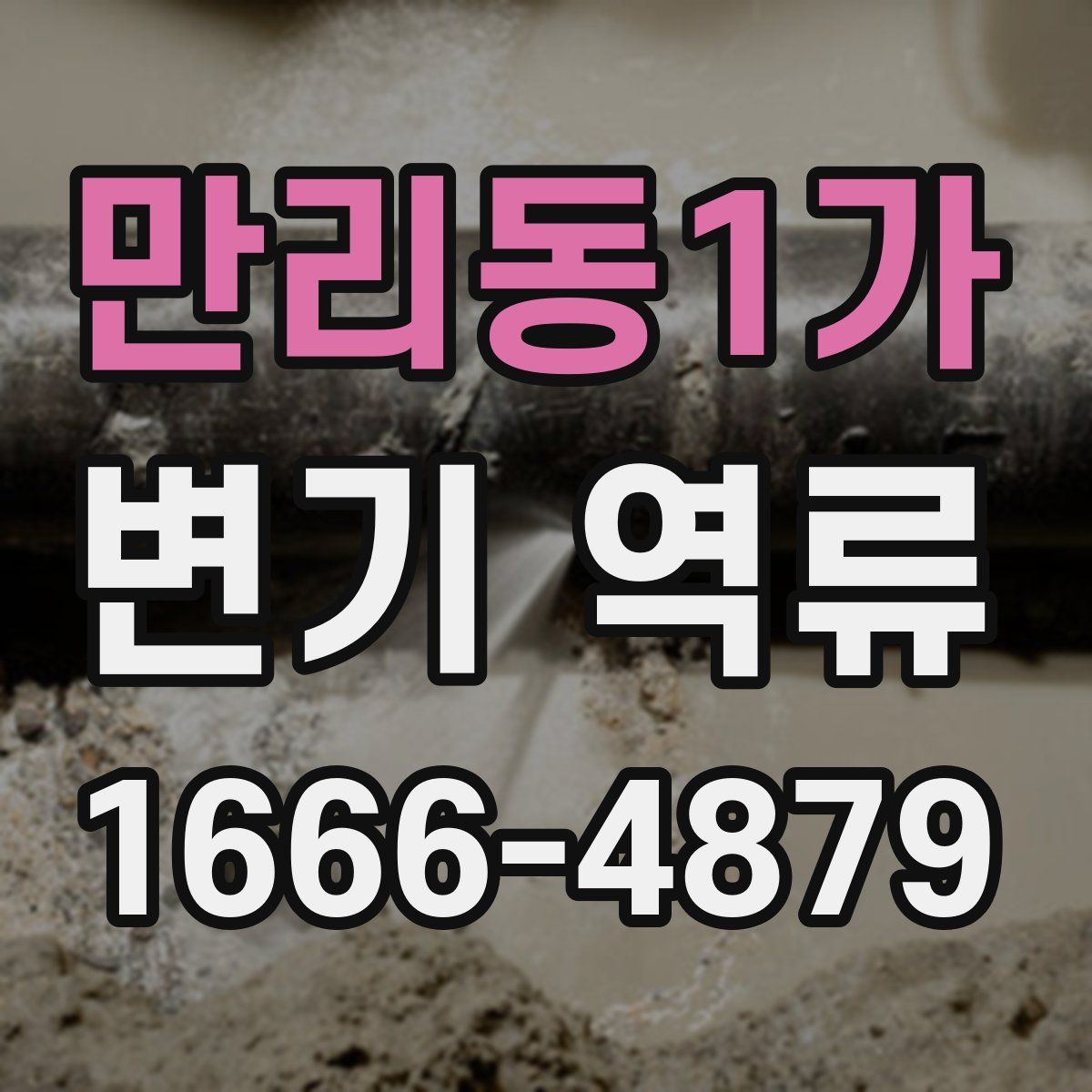 만리동1가 변기 역류