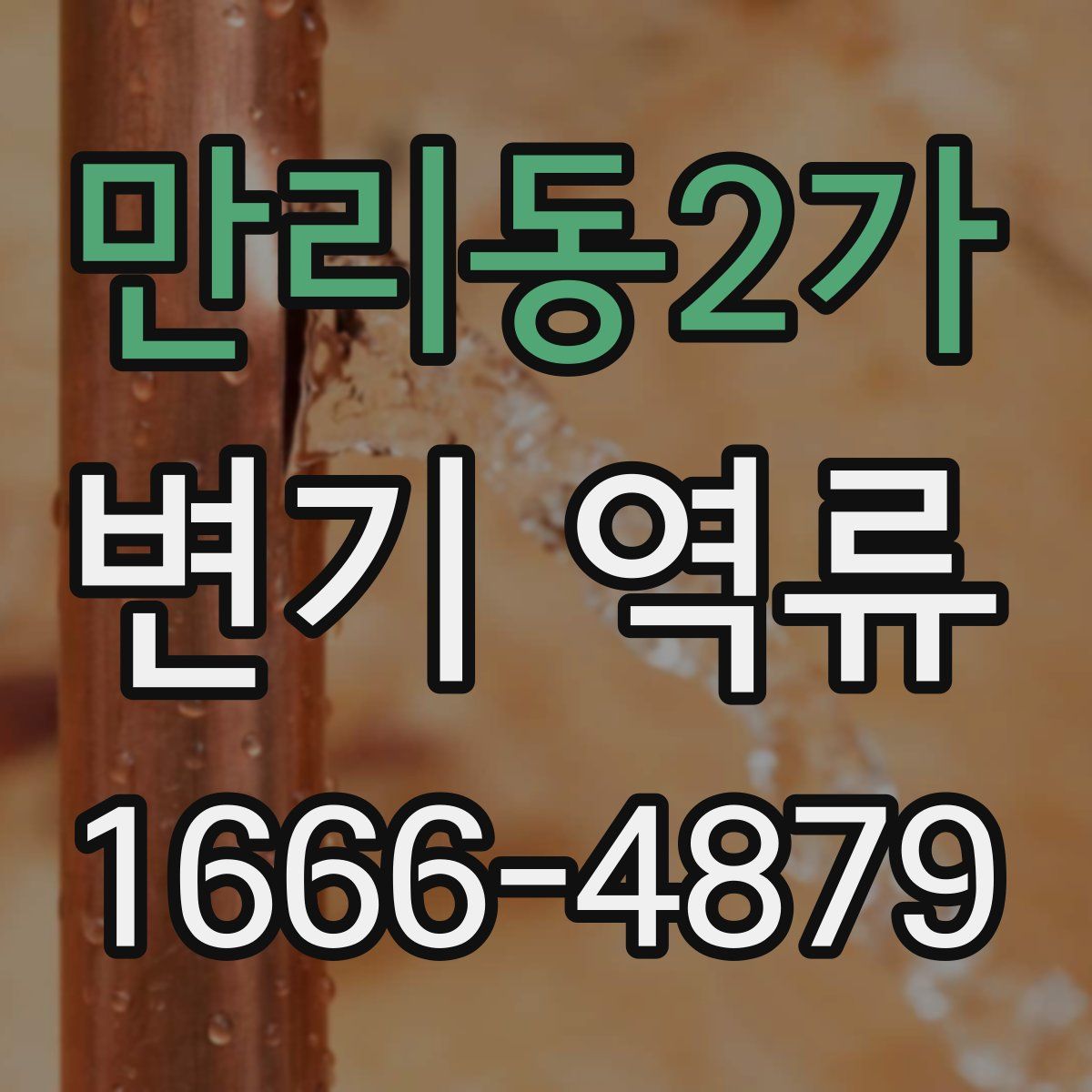 만리동2가 변기 역류