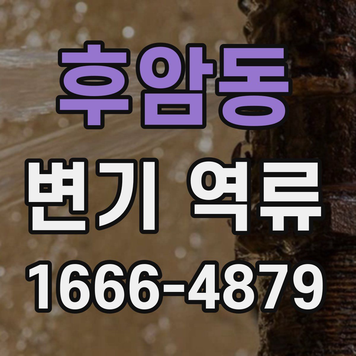 후암동 변기 역류