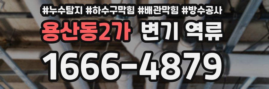 용산동2가 변기 역류