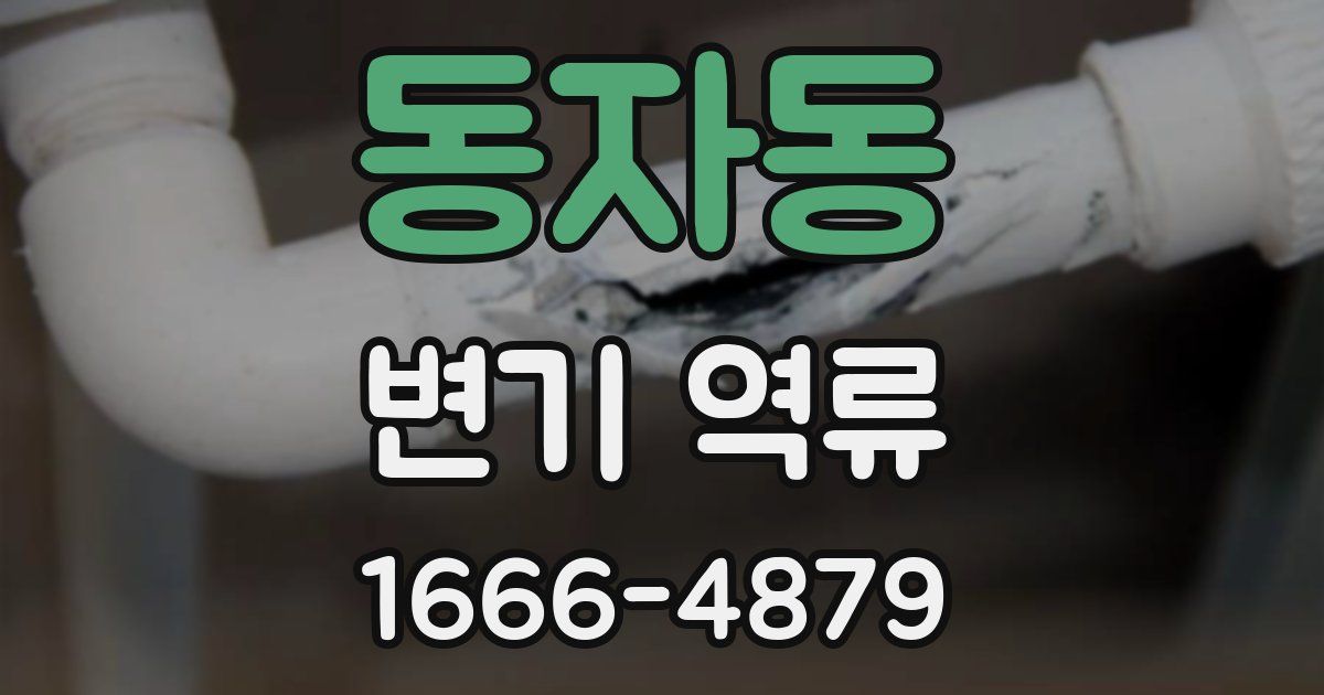 동자동 변기 역류