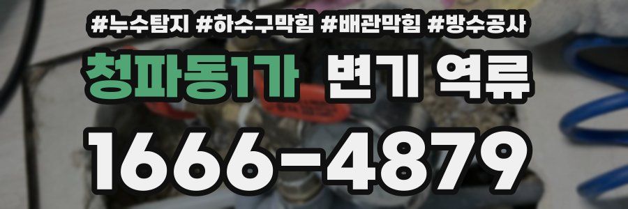 청파동1가 변기 역류