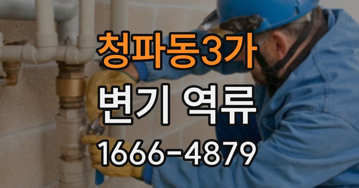 청파동3가 변기 역류