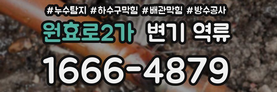 원효로2가 변기 역류