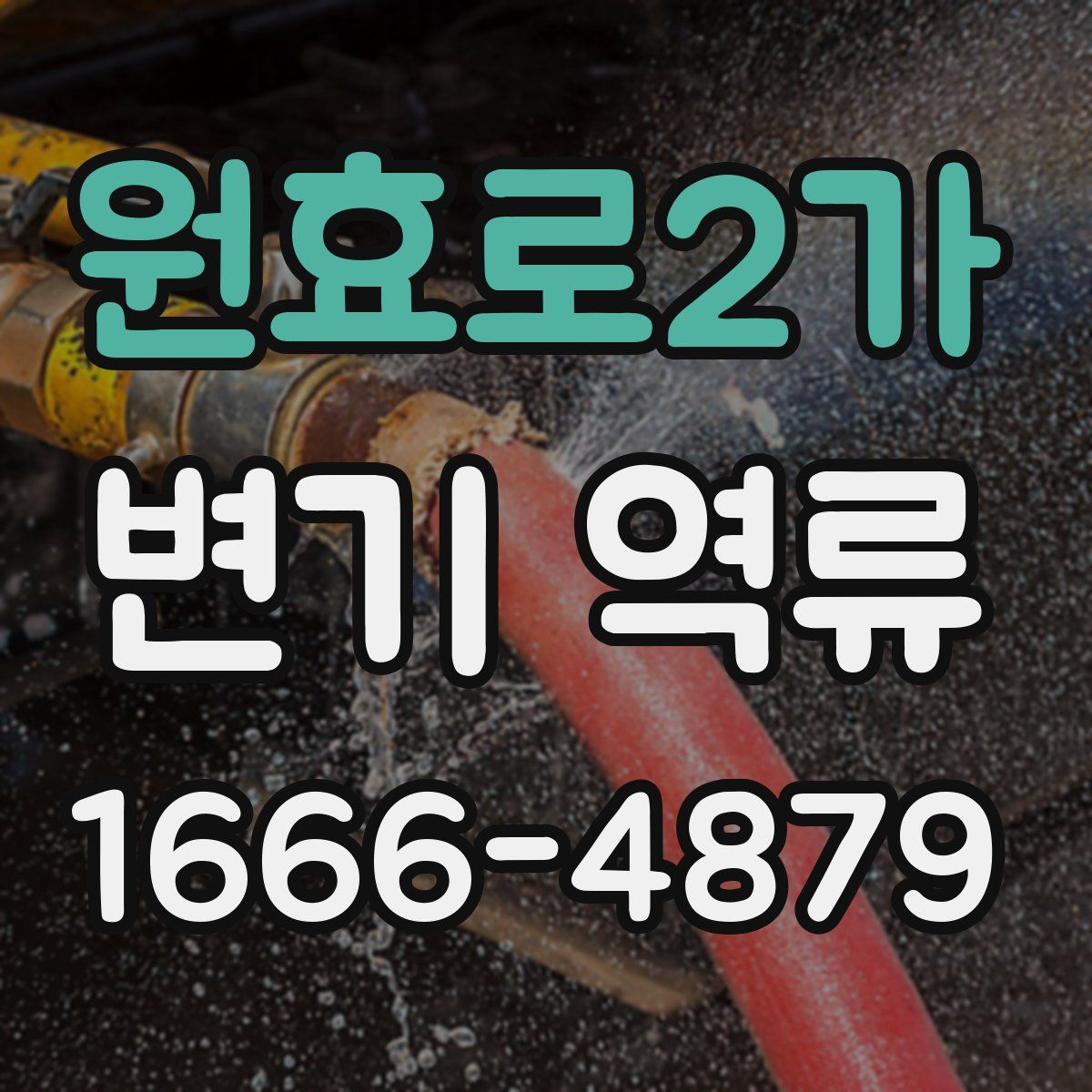 원효로2가 변기 역류