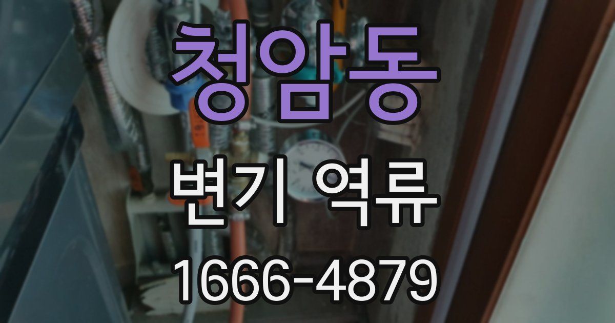 청암동 변기 역류