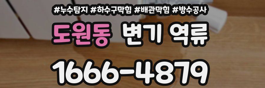 도원동 변기 역류