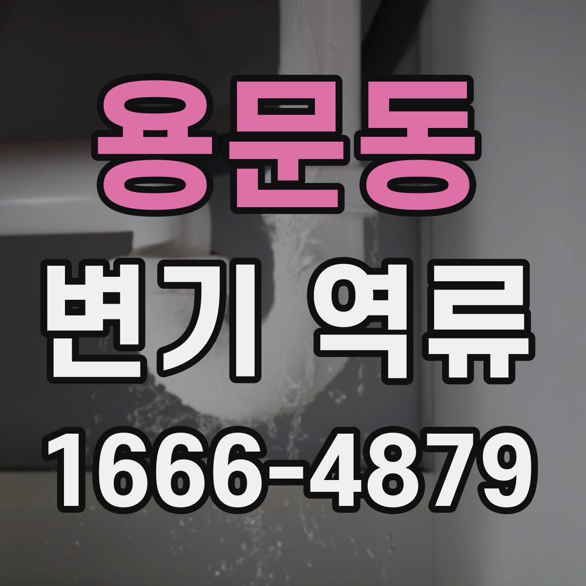 용문동 변기 역류