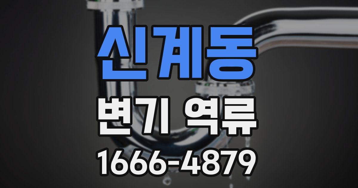 신계동 변기 역류