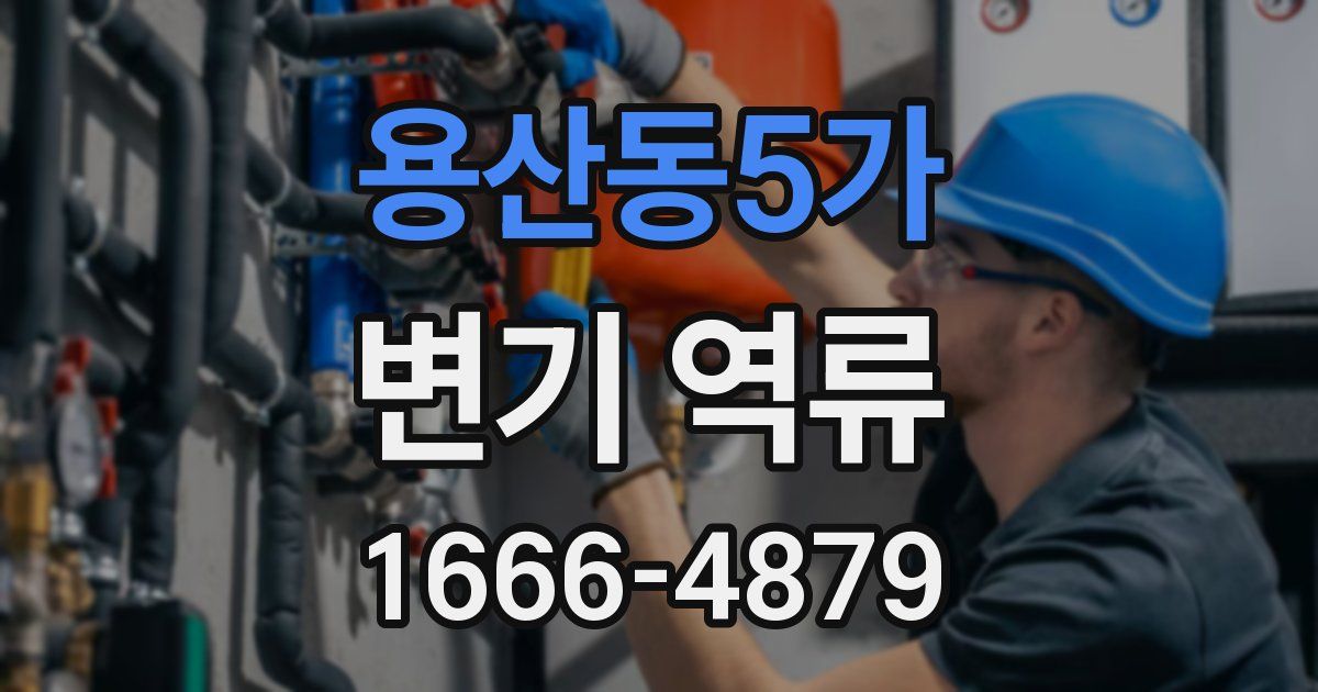 용산동5가 변기 역류