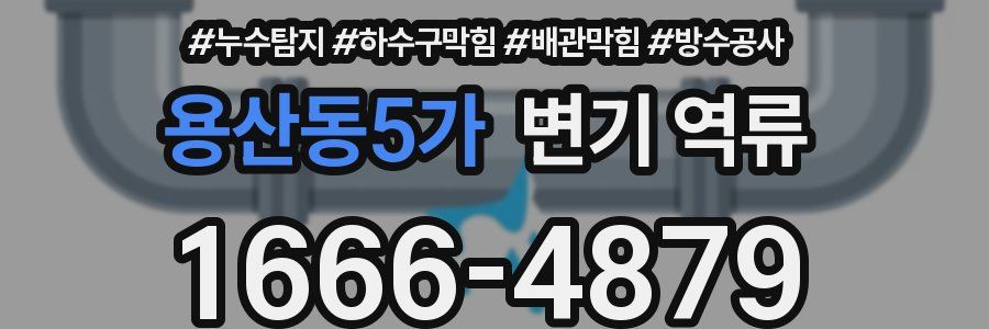 용산동5가 변기 역류