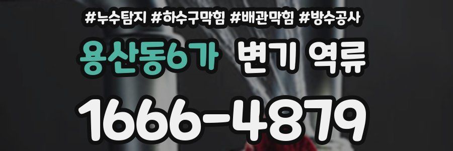 용산동6가 변기 역류