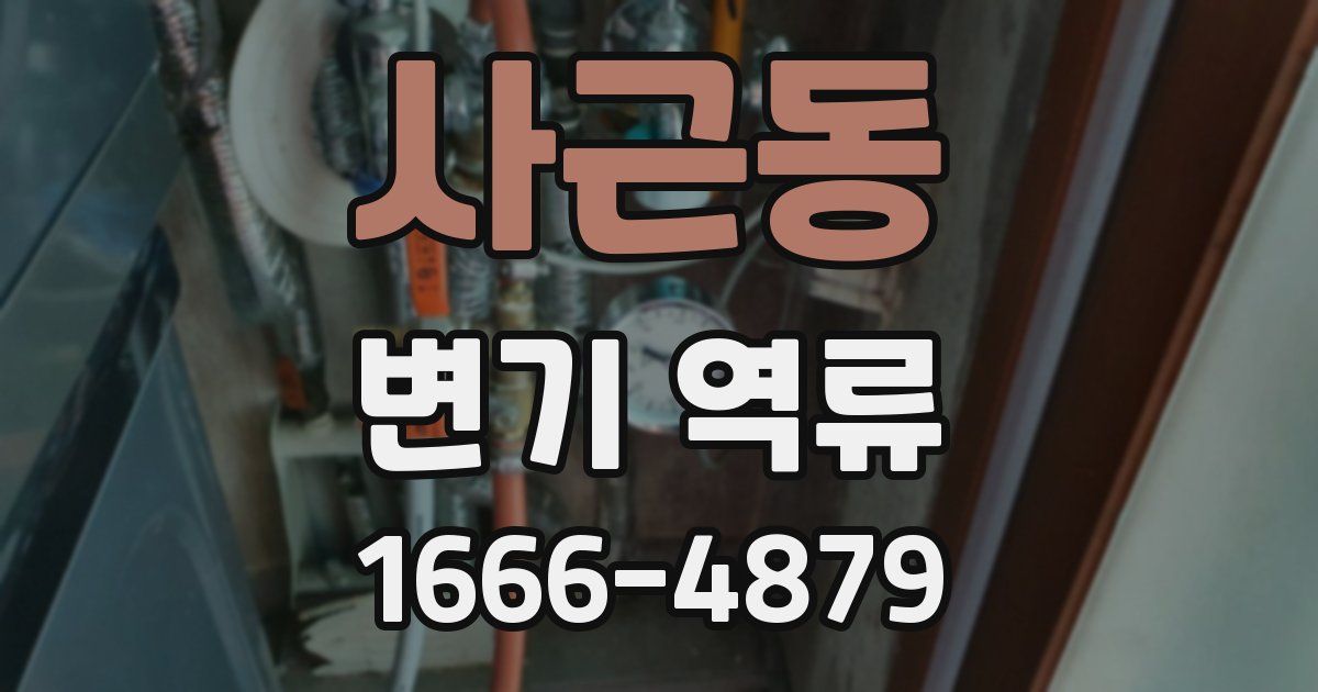 사근동 변기 역류