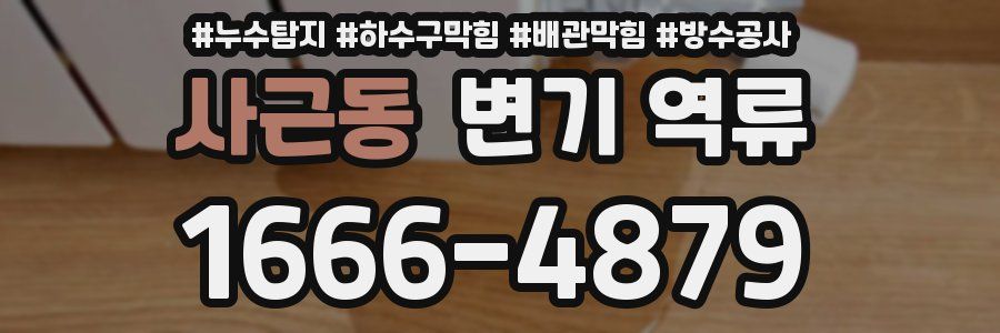 사근동 변기 역류