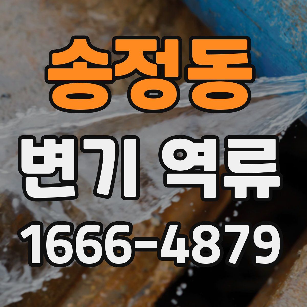송정동 변기 역류