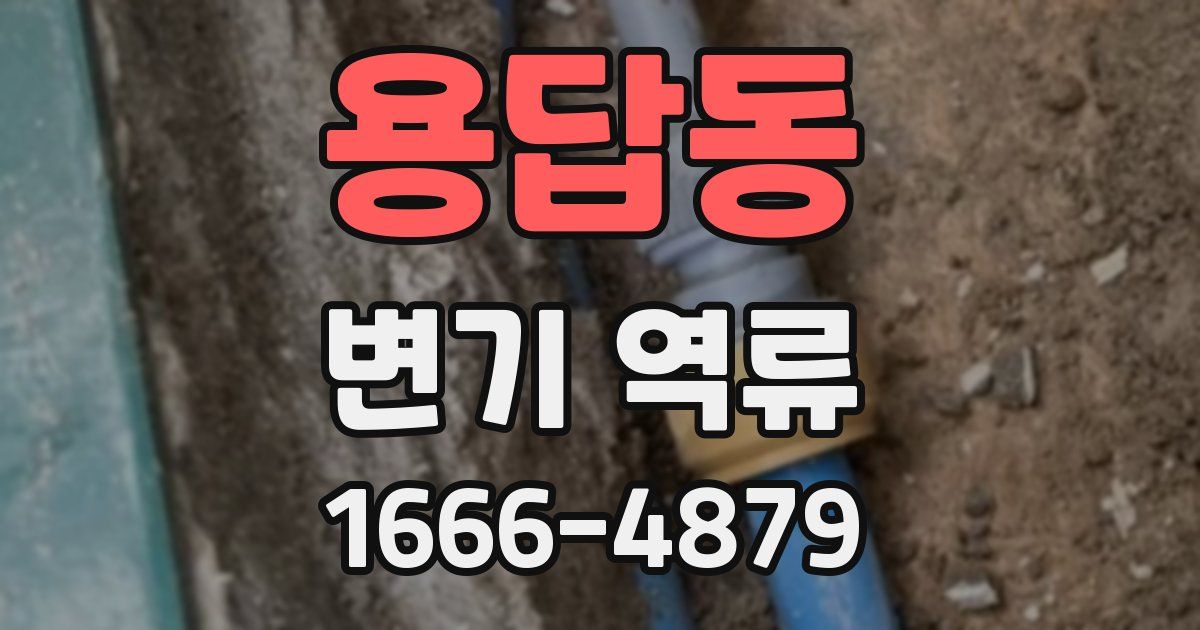용답동 변기 역류