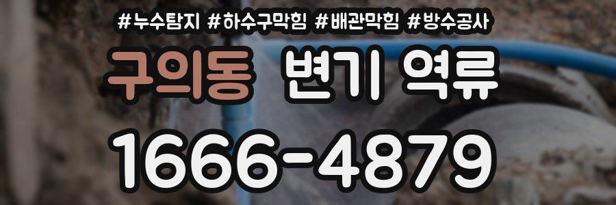 구의동 변기 역류