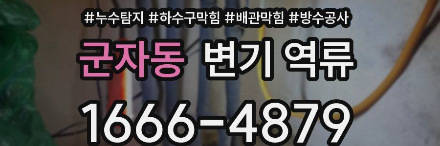 군자동 변기 역류