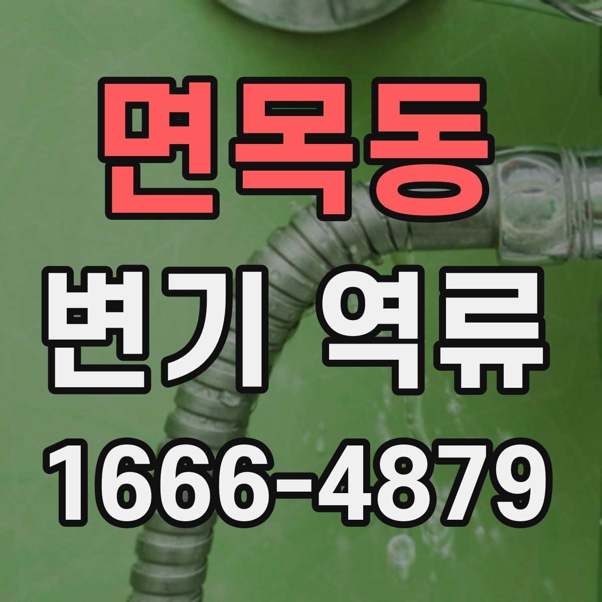 면목동 변기 역류