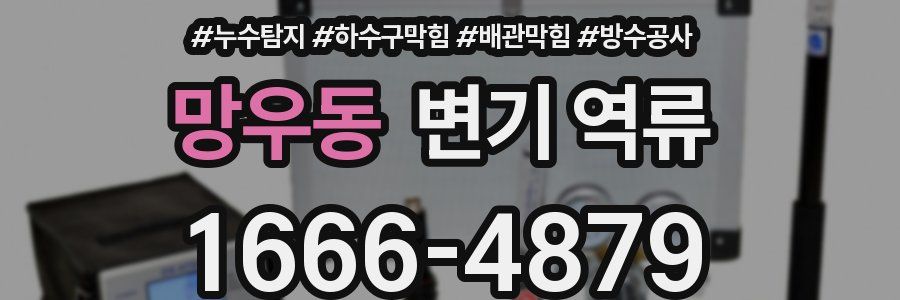 망우동 변기 역류