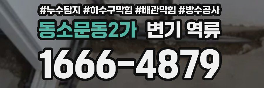 동소문동2가 변기 역류
