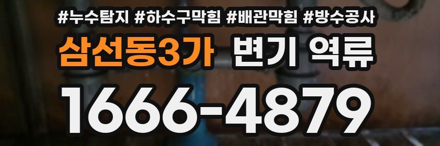 삼선동3가 변기 역류