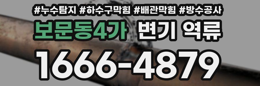 보문동4가 변기 역류