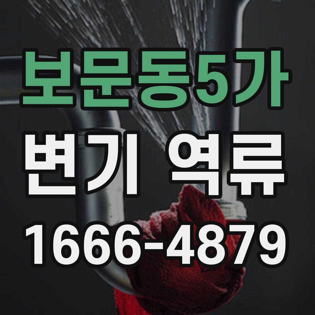 보문동5가 변기 역류