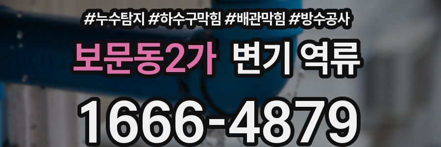 보문동2가 변기 역류