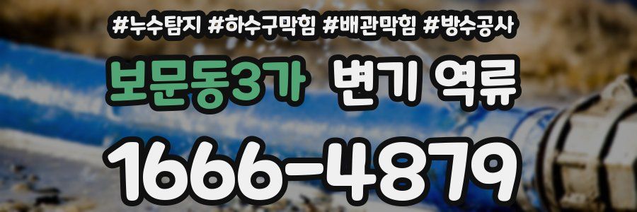 보문동3가 변기 역류