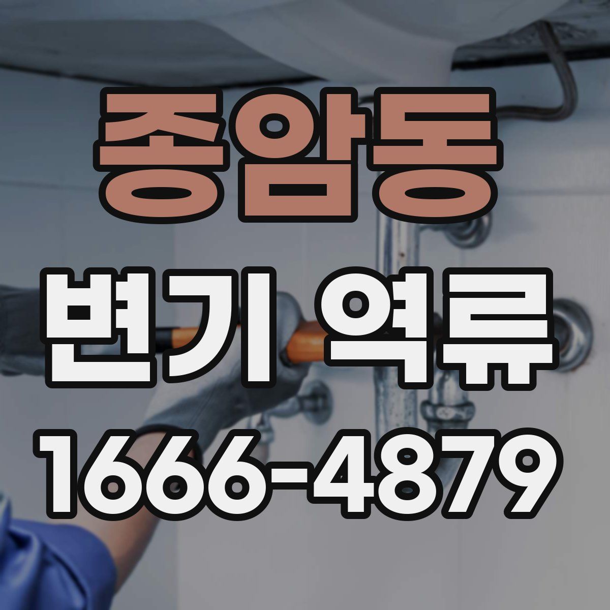 종암동 변기 역류