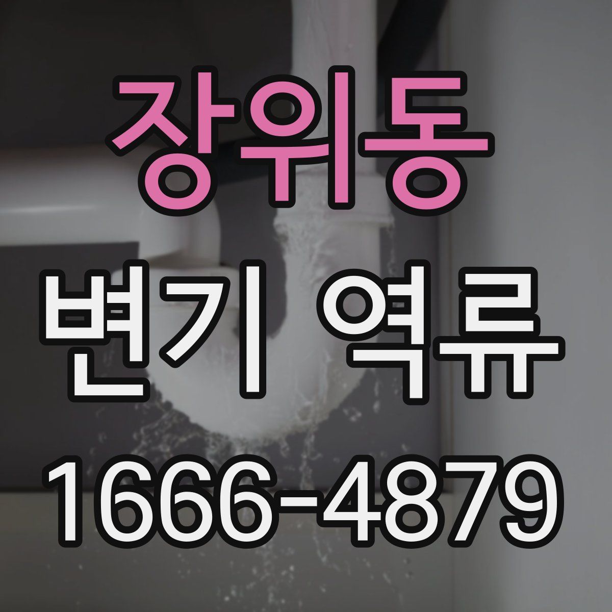 장위동 변기 역류