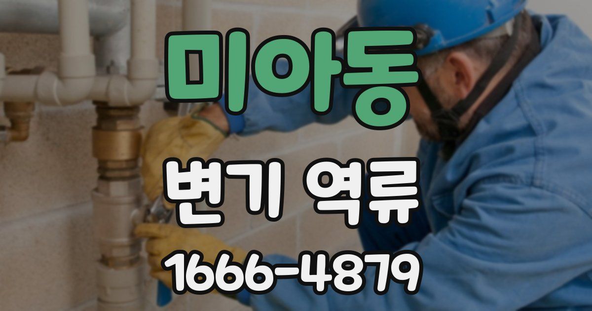 미아동 변기 역류