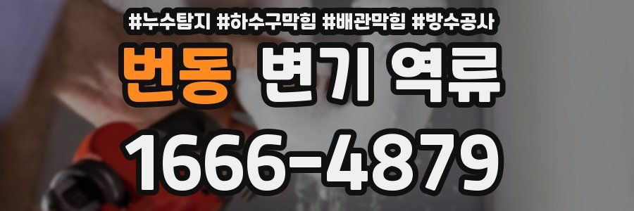 번동 변기 역류